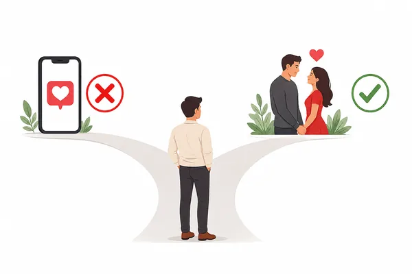 Choosing a serious relationship over casual dating