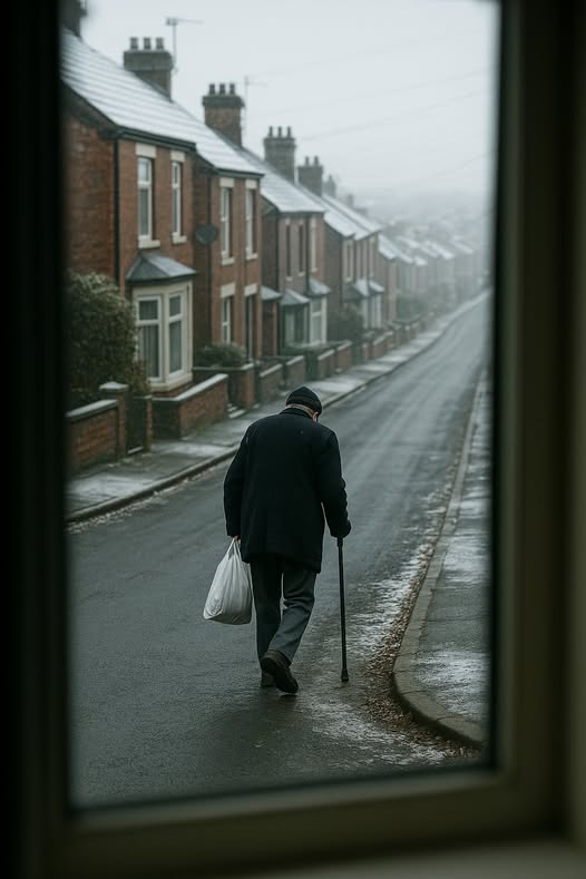 Elderly man walking